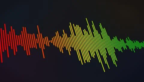 Illustration of a voice recording. 스톡 일러스트