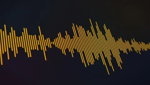 Illustration of a voice recording. 스톡 일러스트