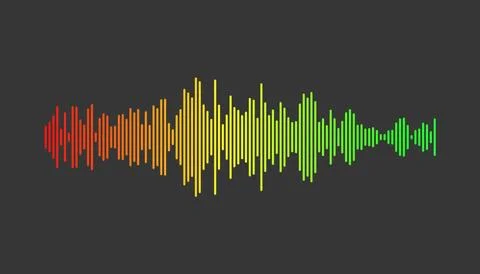 Illustration of a voice recording. 스톡 일러스트