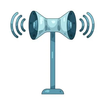 Illustration of voice sensor Stock Illustration