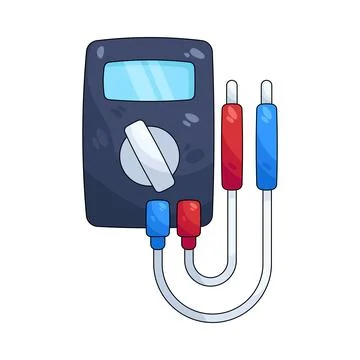 Illustration of voltage meter Stock Illustration
