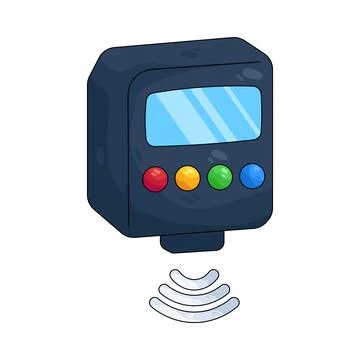 Illustration of voltage sensor Illustrazione stock