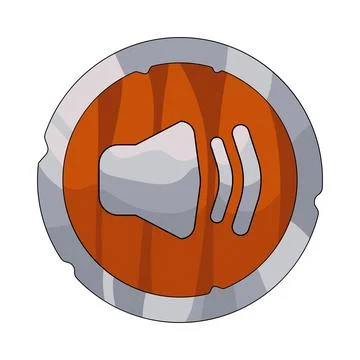Illustration of volume button Stock Illustration