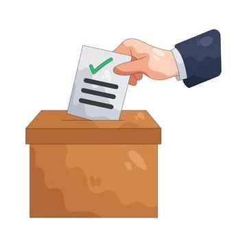 Illustration of vote 스톡 일러스트