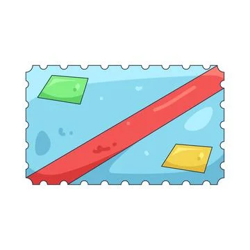 Illustration of voucher 库存插图