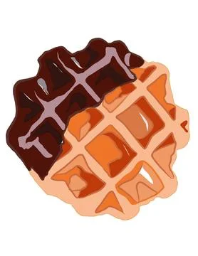 Illustration of waffle Stock Illustration