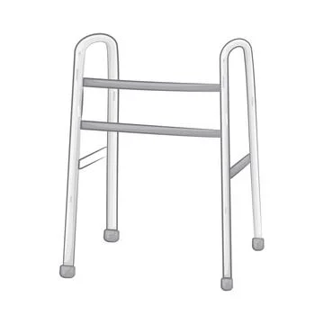 Illustration of walking aid Stock Illustration