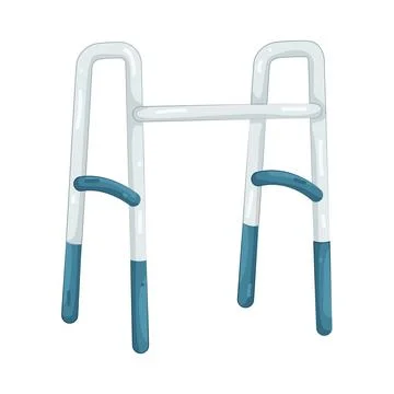 Illustration of walking aid Stock Illustration