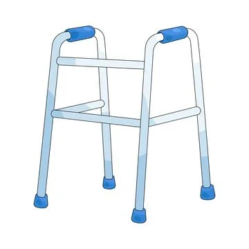 Illustration of walking aid Stock Illustration