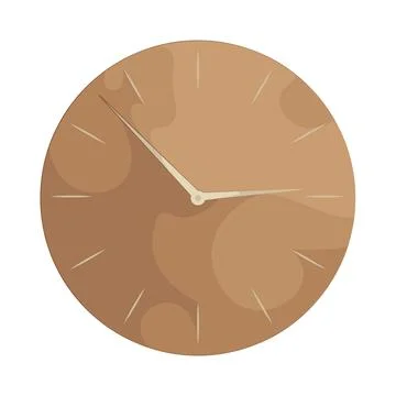 Illustration of wall clock Stock Illustration