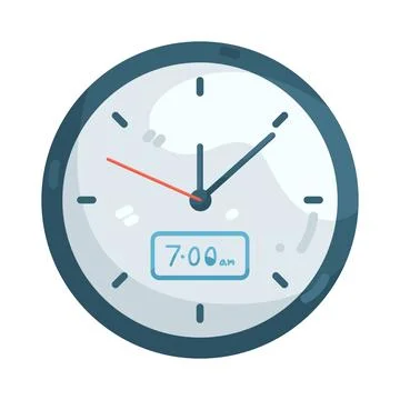 Illustration of wall clock イラスト素材