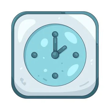 Illustration of wall clock イラスト素材