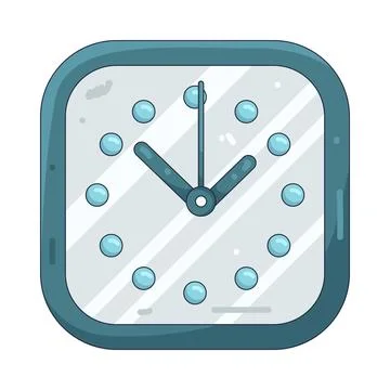 Illustration of wall clock イラスト素材