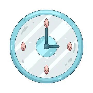 Illustration of wall clock イラスト素材