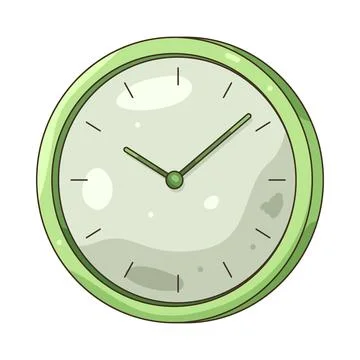 Illustration of wall clock Stock Illustration