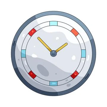 Illustration of wall clock Stock Illustration