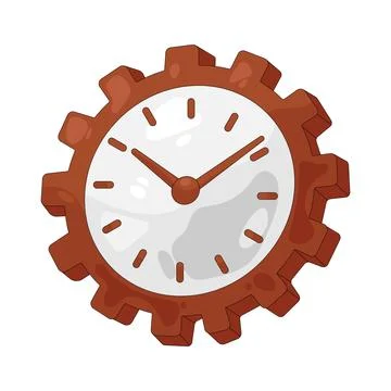 Illustration of wall clock Stock Illustration