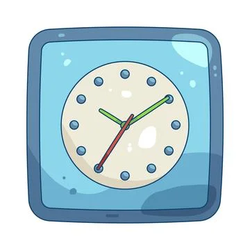 Illustration of wall clock イラスト素材