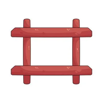 Illustration of wall shelf Stock Illustration
