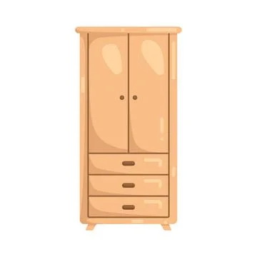 Illustration of wardrobe Ilustración de archivo