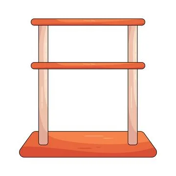Illustration of wardrobe rack Иллюстрация