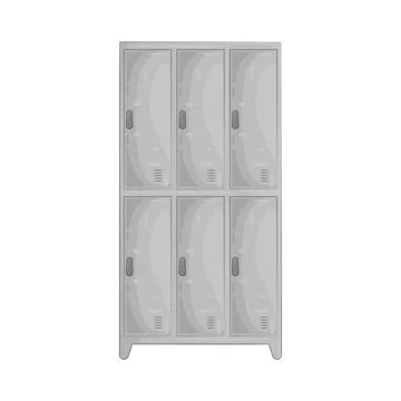 Illustration of warehouse locker Stock Illustration