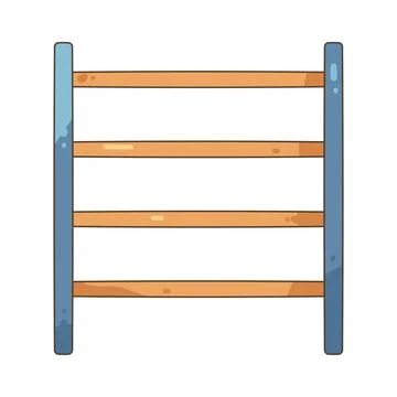 Illustration of warehouse shelf Stock Illustration