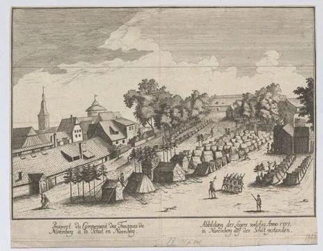 Illustration of the warehouse, which was on the pattern in 1757. / in Nure... Stock Photos