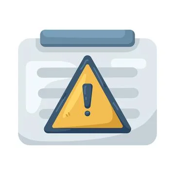 Illustration of Warning Illustrazione stock