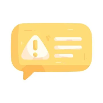 Illustration of warning message イラスト素材