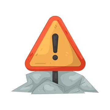 Illustration of Warning Sign Stockillustratie