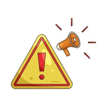 Illustration of Warning sign Stock Illustration