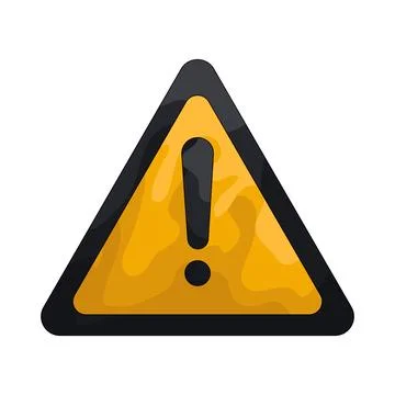 Illustration of Warning sign 스톡 일러스트