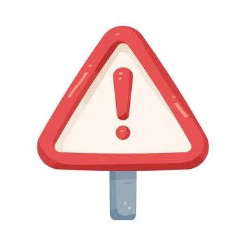 Illustration of warning sign Stock Illustration