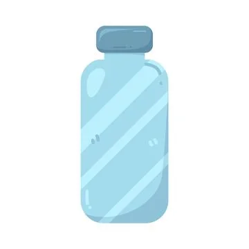 Illustration of water bottle Ilustración de archivo
