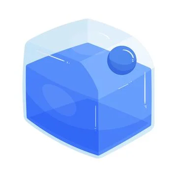 Illustration of water container cube Stock-Illustration