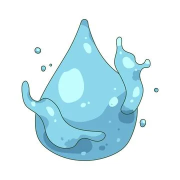 Illustration of water drop Stock Illustration