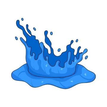 Illustration of Water splash Stock Illustration