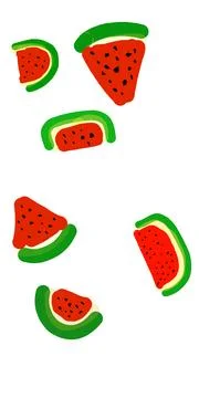 Illustration of watermelon Illustrazione stock