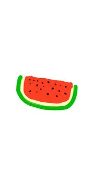 Illustration of watermelon Illustrazione stock