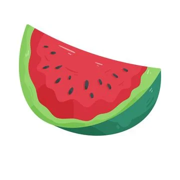 Illustration of watermelon slice Stock Illustration