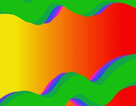 Illustration of a wave with colored colors Stock Illustration