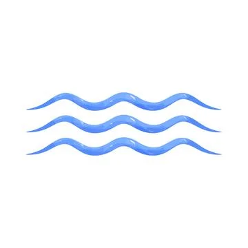 Illustration of wave line Stock Illustration
