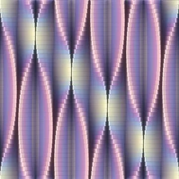 Illustration of a wave pattern with a pastel gradient. 3d rendering Illustrazione stock