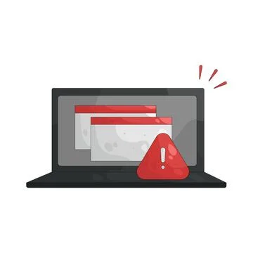 Illustration of web alert イラスト素材