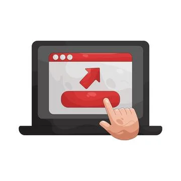 Illustration of Web click 스톡 일러스트