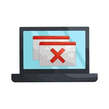 Illustration of web error Illustrazione stock