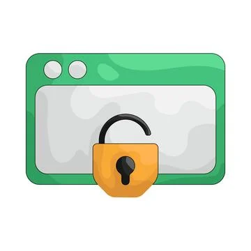 Illustration of Web unlock イラスト素材