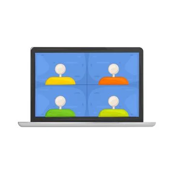 Illustration of webinar Stock Illustration