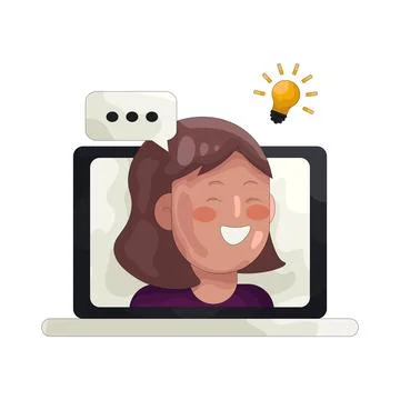 Illustration of webinar Stock Illustration